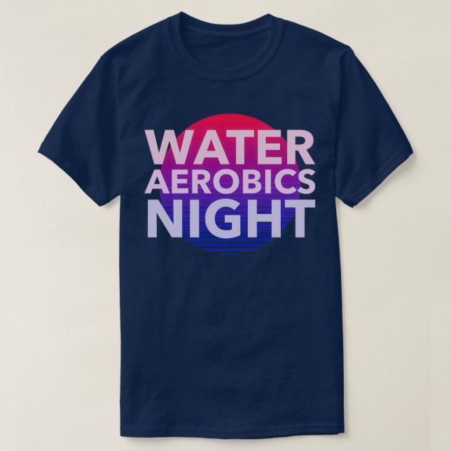 Camiseta Noche de los aerobios del agua (Diseño del anverso)