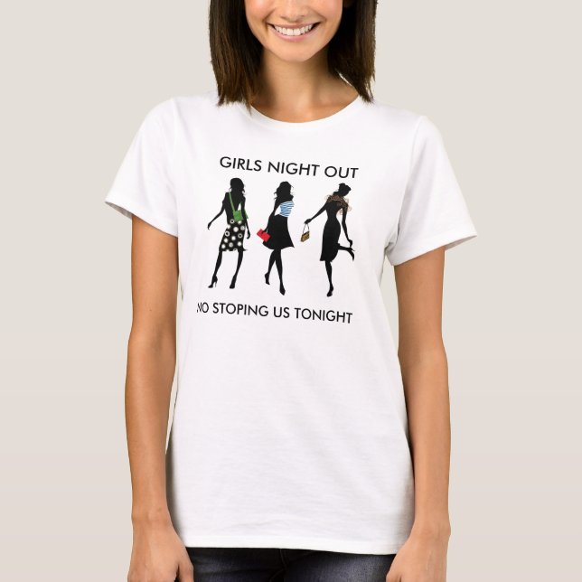 CAMISETA NOCHE DE LOS CHICAS HACIA FUERA, LOS NINGUNOS (Anverso)