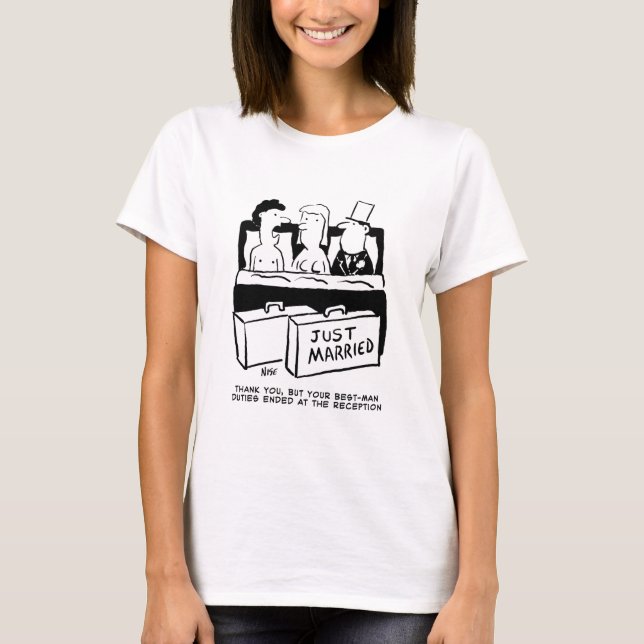 Camiseta Noche de luna de miel para novia y novio (Anverso)