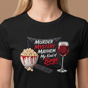 Camiseta Noche de Misterio de Asesinato y Borrachera de Vin