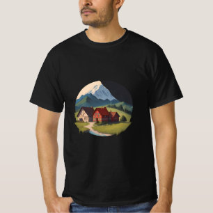 Camiseta Noche de Mountain Village y vistas