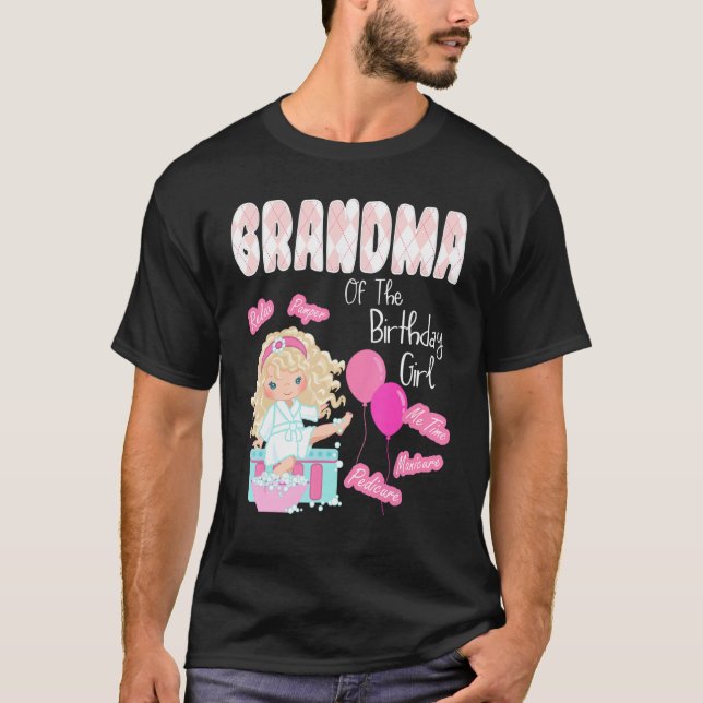 Camiseta Noche De Nacimiento Abuela Del Chica De Nacimiento (Anverso)