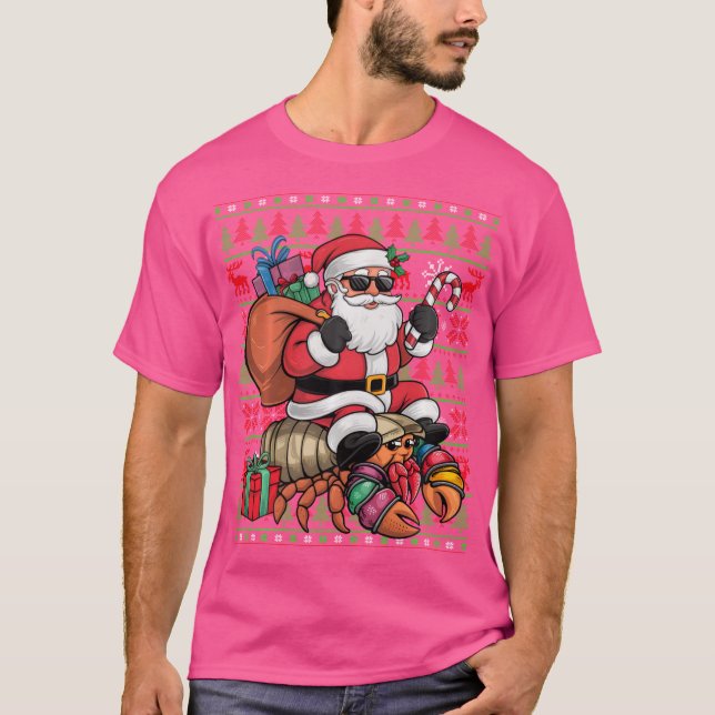 Camiseta Noche de navidad desagradable cangrejo ermitaño de (Anverso)