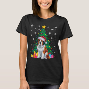 Camiseta Noche de navidad muy sudorosa alumbrando árbol de 