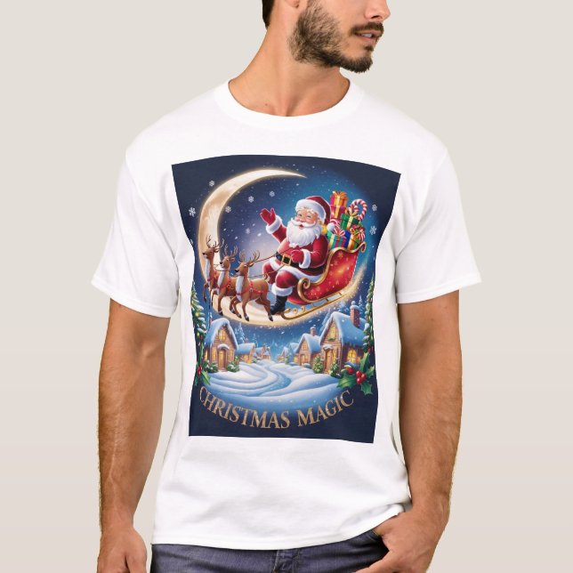 Camiseta Noche de Navidades mágicos - Senta, tierra de mara (Anverso)
