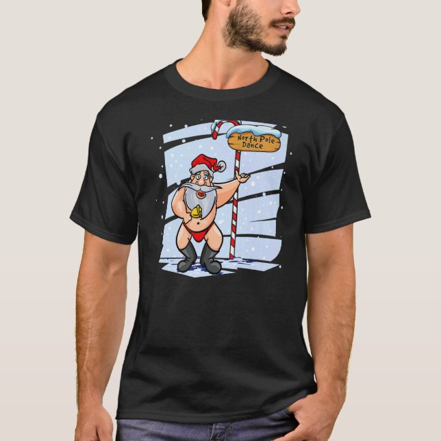 Camiseta Noche de Papá Noel bailando Navidades Noel Noel Pr (Anverso)
