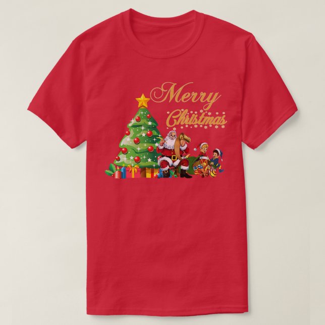 Camiseta Noche de Papá Noel Encende Feliz Navidad 2021 (Diseño del anverso)