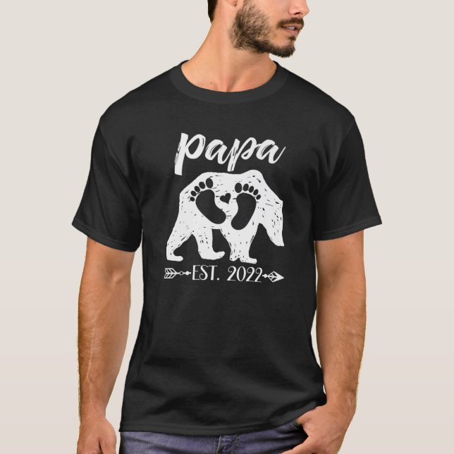 Camiseta Noche de Papá Nuevo Papá Abuelo Oso Este 2022 (Anverso)