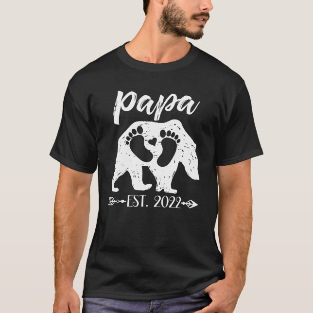 Camiseta Noche de Papá Nuevo Papá Abuelo Oso Este 2022 (Anverso)