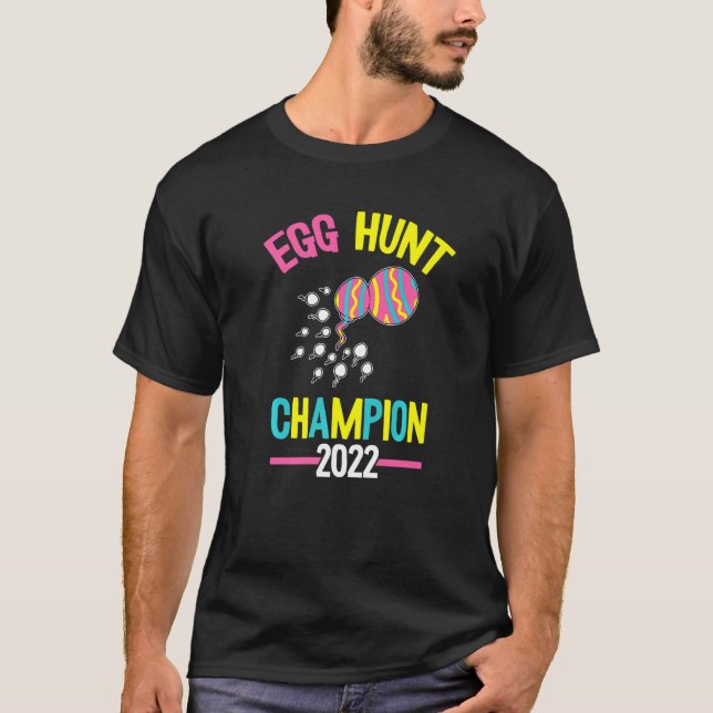 Camiseta Noche de Pascua 2022 de Huevo Campeón de la Caza (Anverso)