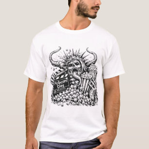 Camiseta Noche de Película de Terror del Día de las Palomit