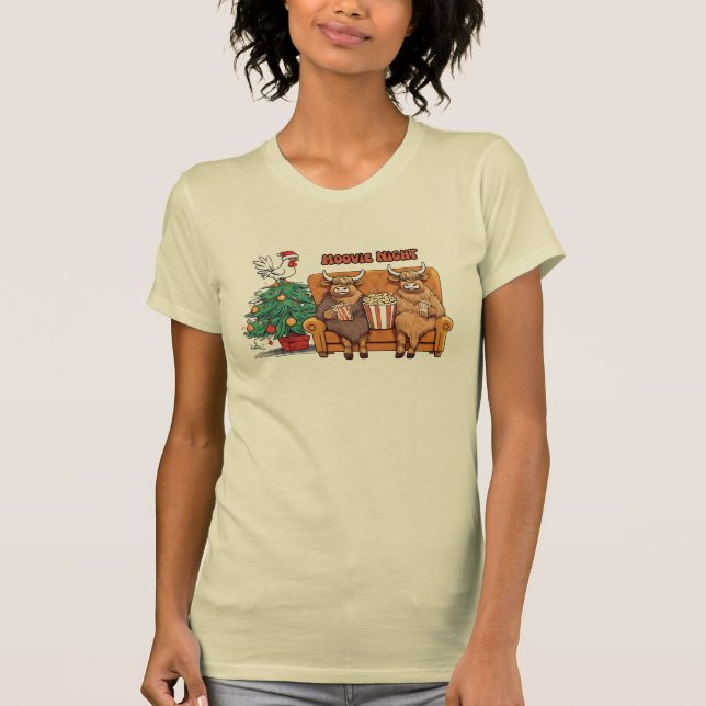Camiseta Noche de películas de navidades en el Rancho (Anverso)