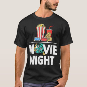 Camiseta Noche de películas Divertido bailando Popcorn Pick