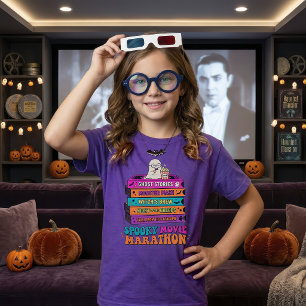 Camiseta Noche de Películas Retro de Halloween Palomitas de