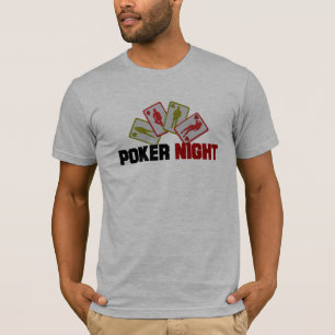 Camiseta Noche de póquer con tarjetas de juego