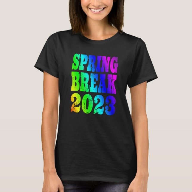 Camiseta Noche de primavera 2023 arcoiris vintage (Anverso)