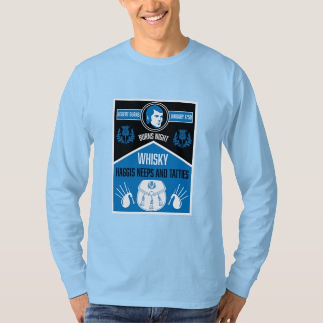 Camiseta Noche de quemaduras escocesa (Anverso)