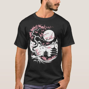 Camiseta Noche de Sakura Flor de Cerezo Japonesa
