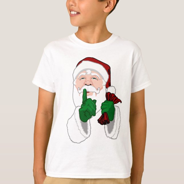 Camiseta Noche de Santa Sweatshirt Divertido Niños Santa Sw (Anverso)