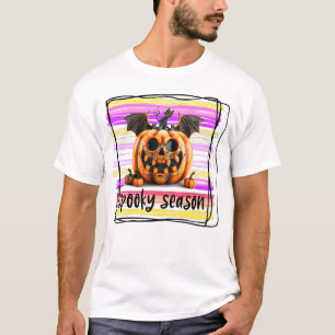 Camiseta Noche de temporada espeluznante Feliz Halloween Fa