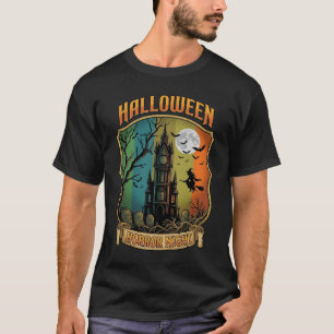 Camiseta Noche de Terror de Halloween Casa Embrujada Bruja