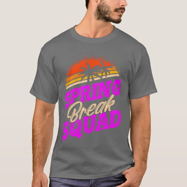 Camiseta Noche de vacaciones de primavera amigos vacaciones (Anverso)