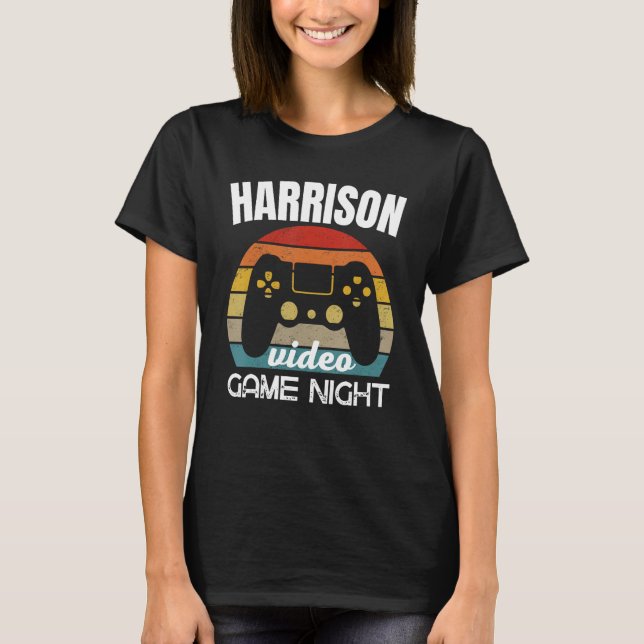 Camiseta Noche de videojuego familiar Harrison (Anverso)