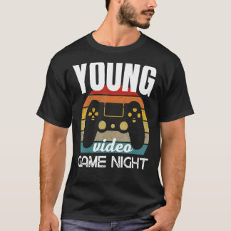 Camiseta Noche de videojuegos para familias jóvenes