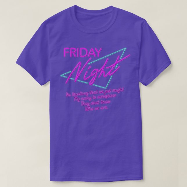 Camiseta Noche de viernes (Diseño del anverso)