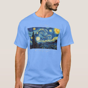 Camiseta Noche de Vincent Van Gogh Starry Chicas Cute Gr
