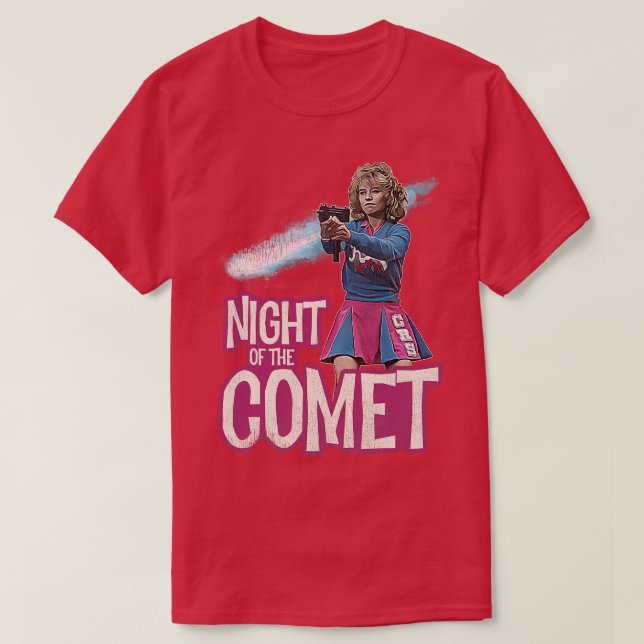 Camiseta Noche del cometa película de terror culta de los a (Diseño del anverso)