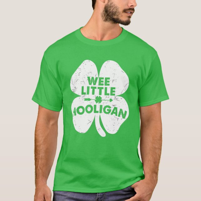 Camiseta Noche del Día del Pequeño Hooligan Gracioso Irland (Anverso)