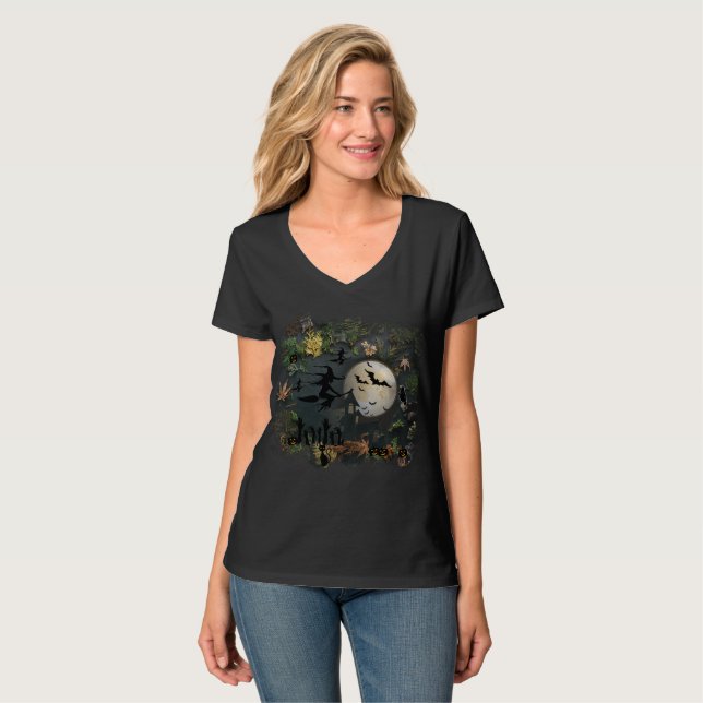 Camiseta Noche del Fiesta de las brujas (Anverso completo)