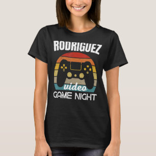 Camiseta Noche del videojuego familiar Rodriguez