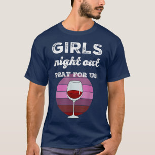 Camiseta Noche divertida de chicas soltera Fiesta de vino p