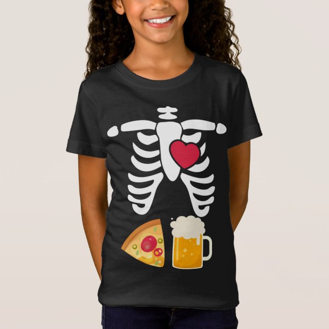 Camiseta Noche divertida de halloween pronto papá Skeleton  (Anverso)