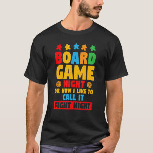 Camiseta Noche divertida de juegos de mesa o cómo me gusta