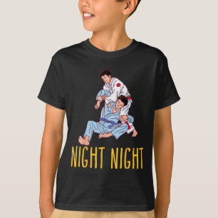 Camiseta Noche Divertida Jiu-Jitsu Estrangulamiento Novedad