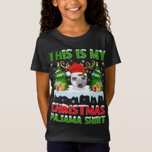 Camiseta Noche divertida Santa Este Es Mi Navidad De Fútbol