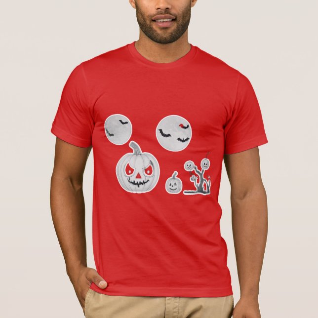 Camiseta "Noche embrujada: Horror diseño de camisetas" (Anverso)