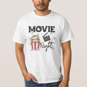 Camiseta Noche eslovaca de películas de eslogan de palomita