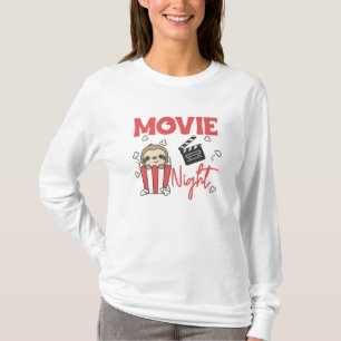 Camiseta Noche eslovaca de películas de eslogan de palomita