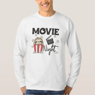 Camiseta Noche eslovaca de películas de eslogan de palomita