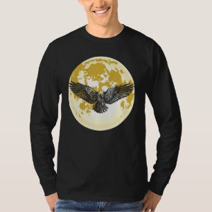 Camiseta Noche espeluznante Black Crow Animal Bird Gothic F