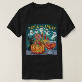 Camiseta Noche espeluznante de Halloween Árbol espeluznante