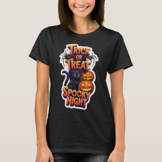 Camiseta Noche Espeluznante de Truco o Trato
