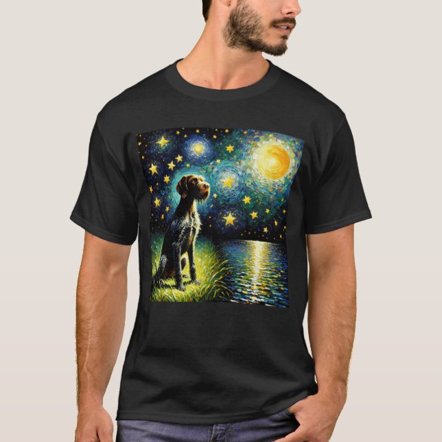 Camiseta Noche estrellada Alemania Cabezal de hilo puntero  (Anverso)