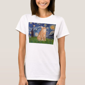 Camiseta Noche estrellada - Atigrado naranja 46