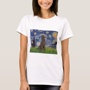 Camiseta Noche estrellada - Caniche St de chocolate