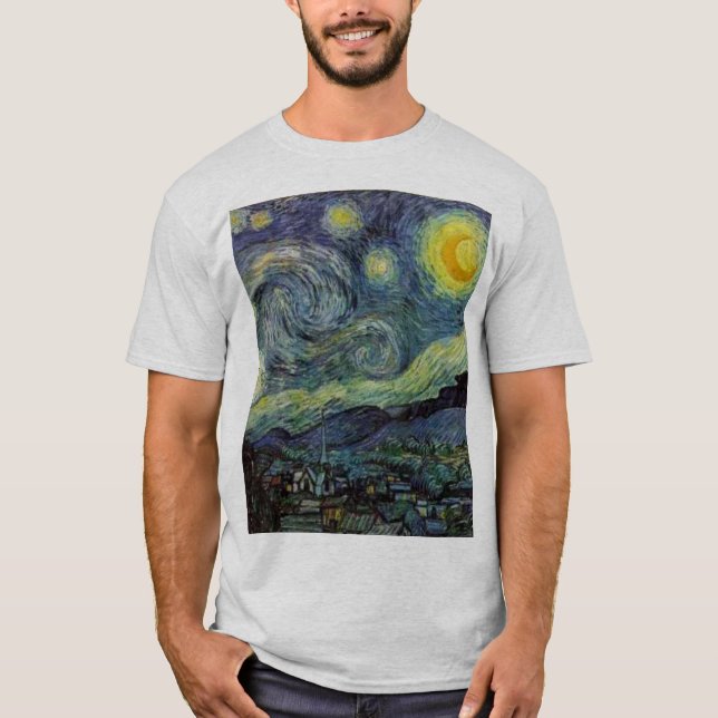 Camiseta Noche estrellada de van Gogh (Anverso)